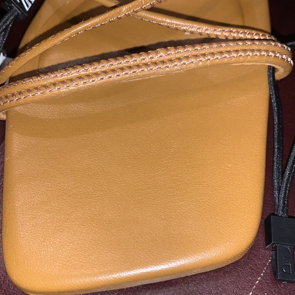 NWT Zara Leather Strappy Sandals - Picture 6 of 16